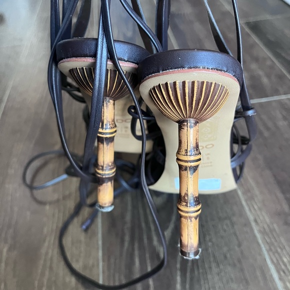 ALDO Bamboo burgundy heeled sandals - Picture 6 of 8